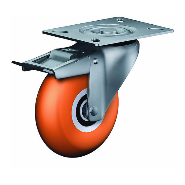 Swivel Castor With Total Lock Transport Series KD, Wheel TLBA